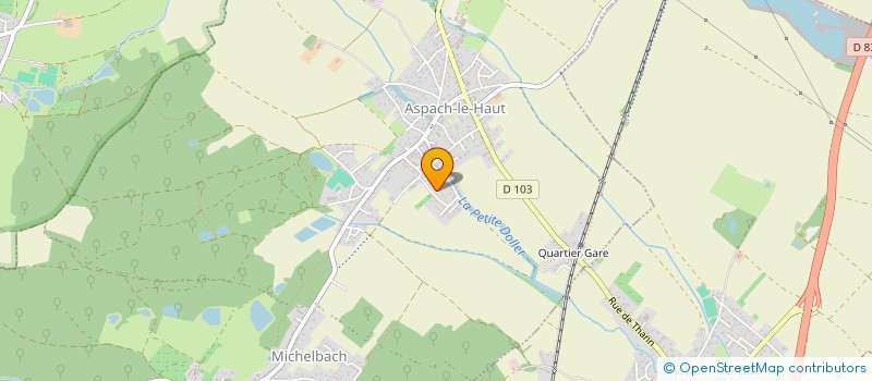 localisation de l'entreprise UHLEN GESTION à ASPACH-MICHELBACH