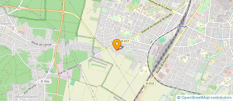 localisation de l'entreprise UHLINE  COLMAR