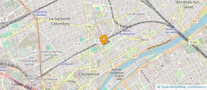 localisation de l'entreprise UHU FRANCE à COURBEVOIE