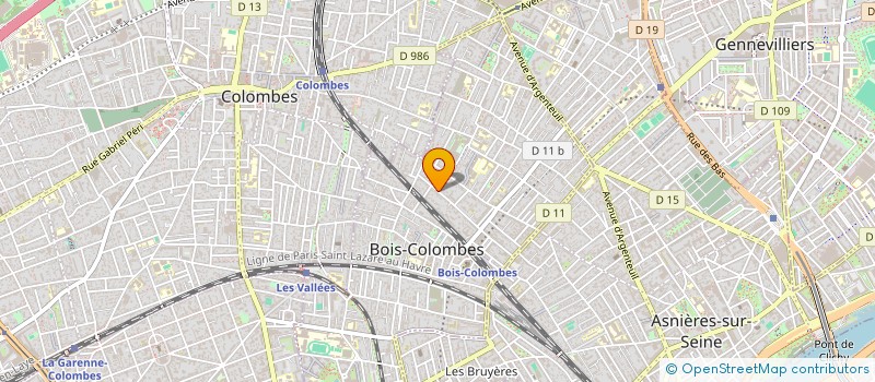 localisation de l'entreprise UHURU CAPITAL  BOIS-COLOMBES