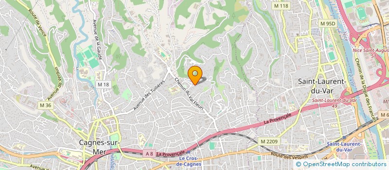 localisation de l'entreprise UICCI à CAGNES-SUR-MER