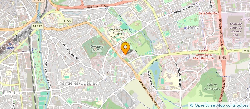 localisation de l'entreprise UIMM LORRAINE  METZ