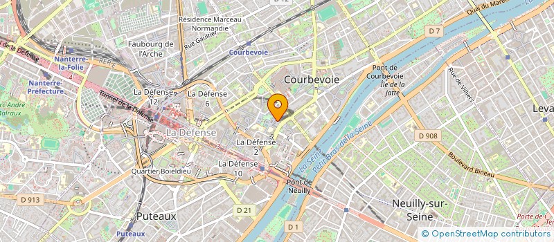 localisation de l'entreprise UITS à COURBEVOIE
