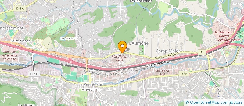 localisation de l'entreprise UJ ASSOCIES 2 à AUBAGNE