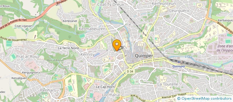 localisation de l'entreprise UJAP BD à QUIMPER