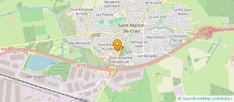localisation de l'entreprise UJB à SAINT-MARTIN-DE-CRAU
