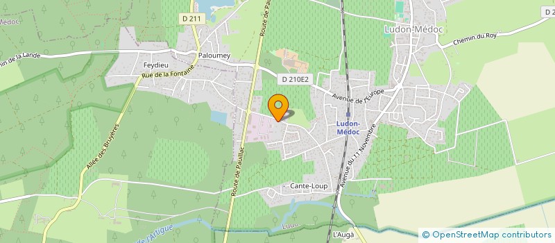 localisation de l'entreprise UJDT  LUDON-MEDOC