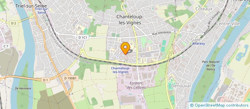 localisation de l'entreprise UJIMA à CHANTELOUP-LES-VIGNES