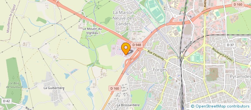 localisation de l'entreprise UJOB à LA ROCHE-SUR-YON