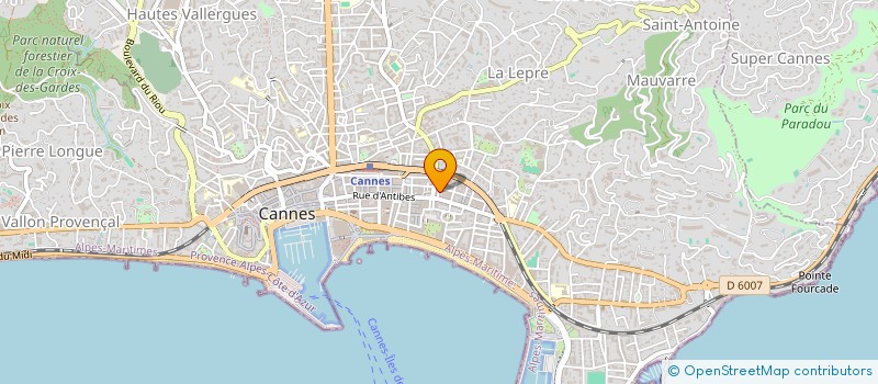 localisation de l'entreprise UK DECORATION à CANNES
