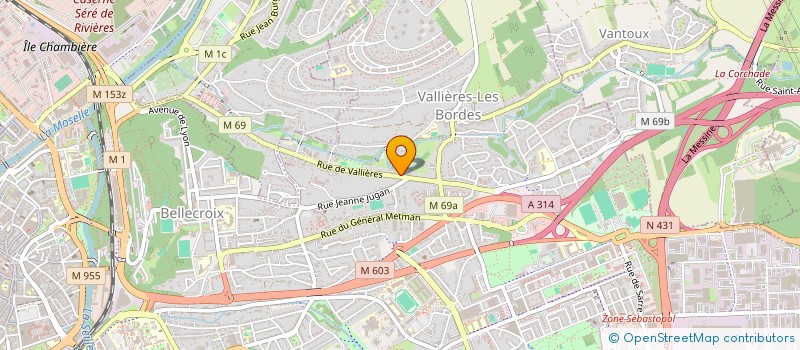 localisation de l'entreprise UK HOLDING  METZ