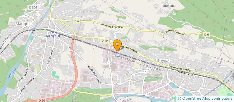 localisation de l'entreprise UK HOLDING  THYEZ