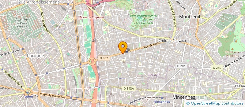 localisation de l'entreprise UK WINES AND BEER à MONTREUIL