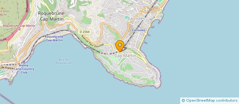 localisation de l'entreprise UKARITAS à ROQUEBRUNE-CAP-MARTIN