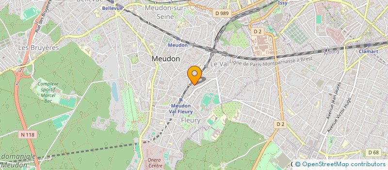 localisation de l'entreprise UKE à MEUDON