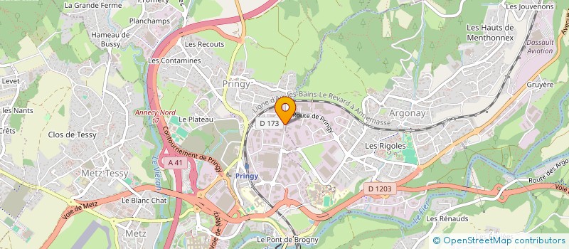 localisation de l'entreprise UKI  ARGONAY