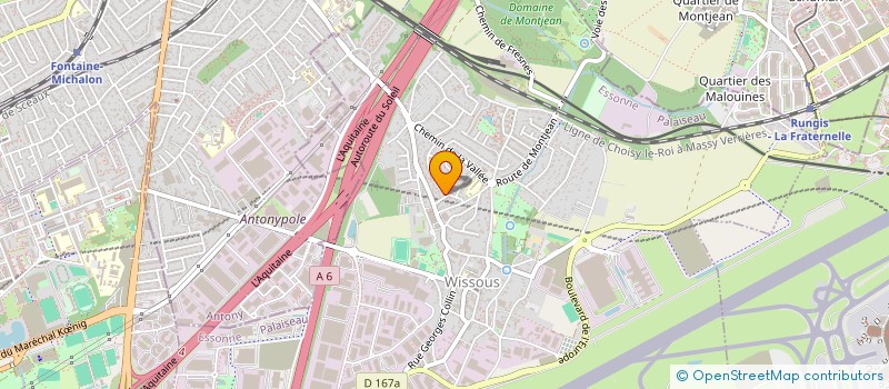 localisation de l'entreprise UKRAINE LIBRE EN EUROPE à WISSOUS