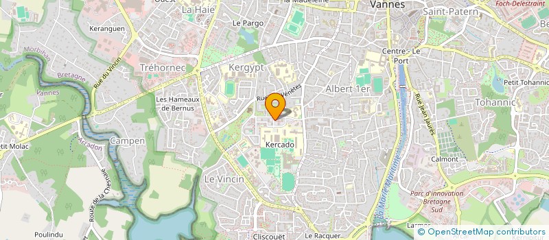 localisation de l'entreprise UKRAINIENS DE BRETAGNE à VANNES