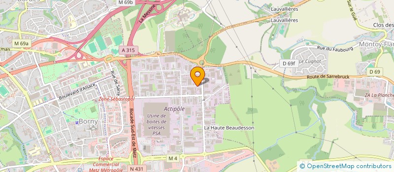 localisation de l'entreprise ULAS à METZ