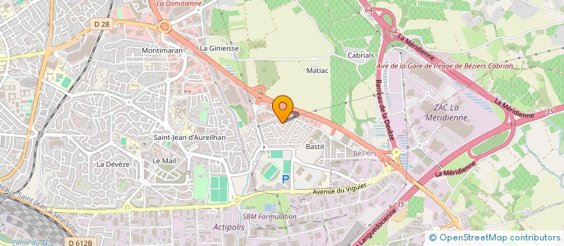 localisation de l'entreprise ULAS HABITAT  BEZIERS