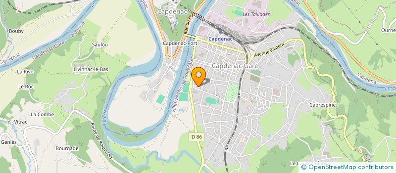 localisation de l'entreprise ULENE à CAPDENAC-GARE