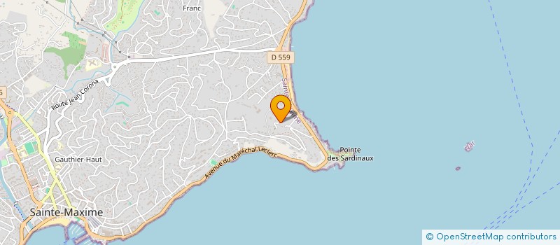 localisation de l'entreprise ULIS  SAINTE-MAXIME