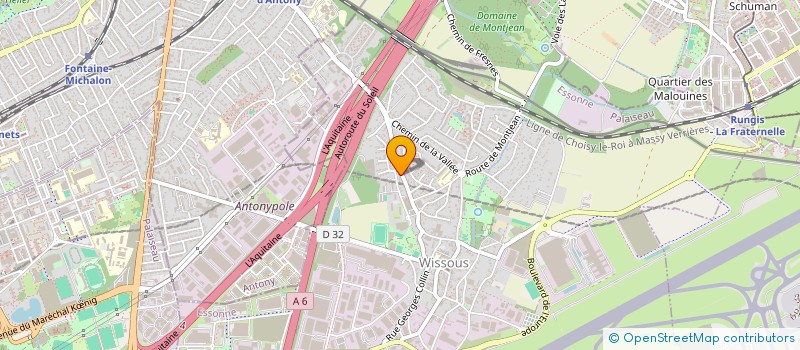 localisation de l'entreprise ULIS ALIMENTAIRE  WISSOUS