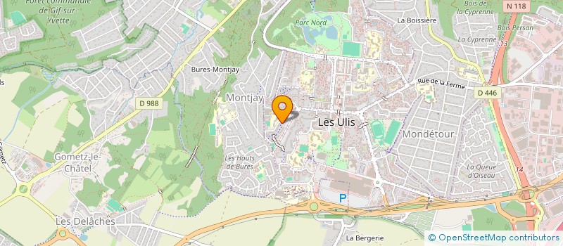 localisation de l'entreprise ULIS CONTACTS à LES ULIS