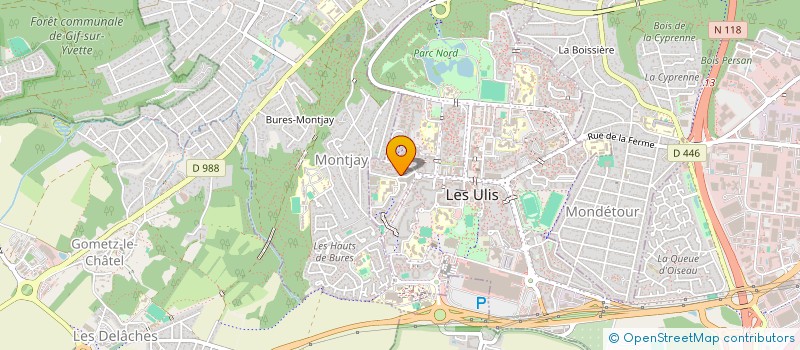 localisation de l'entreprise ULIS OPTIQUE à LES ULIS