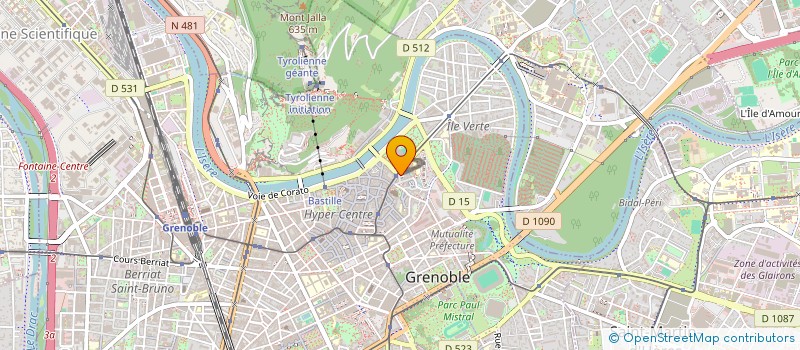 localisation de l'entreprise ULISSE ENERGIE à GRENOBLE