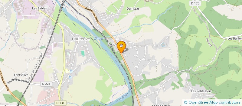 localisation de l'entreprise ULIVI AUVERGNE IMMOBILIER  ABREST