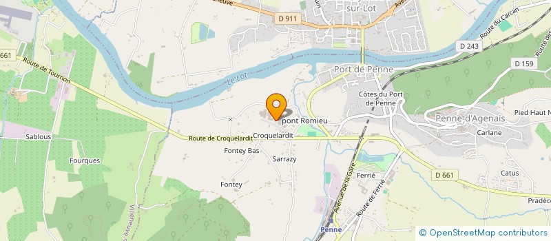 localisation de l'entreprise ULIX ROAD  PENNE-D'AGENAIS