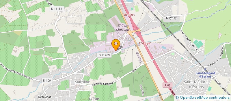 localisation de l'entreprise ULK à MARTILLAC
