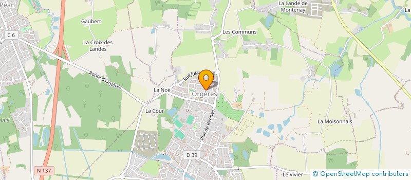 localisation de l'entreprise ULKEM à ORGERES