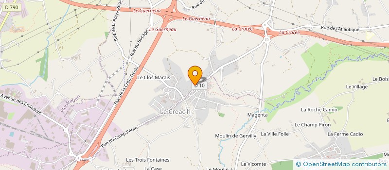 localisation de l'entreprise ULLIAC IMMOBILIER  TREGUEUX