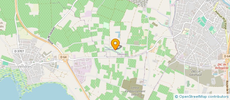 localisation de l'entreprise ULM AERO MULTI-SERVICES à SAUVIAN