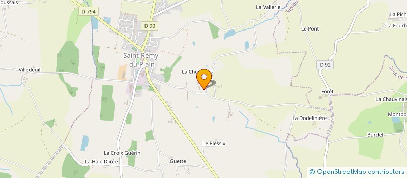 localisation de l'entreprise ULM DE LA BAIE  BAZOUGES-LA-PEROUSE