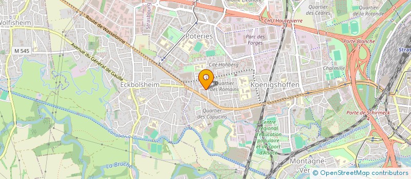 localisation de l'entreprise ULM DECOUVERTE à STRASBOURG