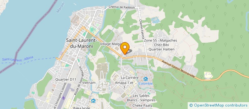 localisation de l'entreprise ULM PRESTATIONS à SAINT-LAURENT-DU-MARONI