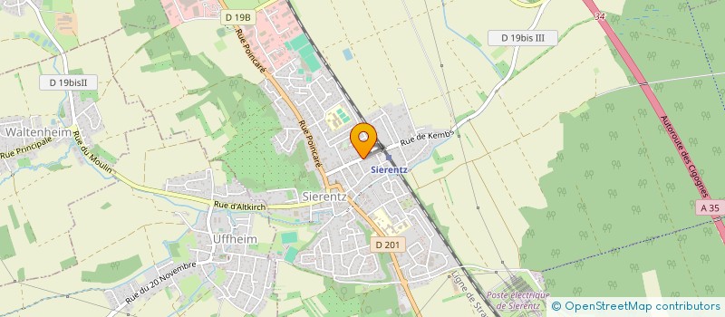 localisation de l'entreprise ULMANN à SIERENTZ
