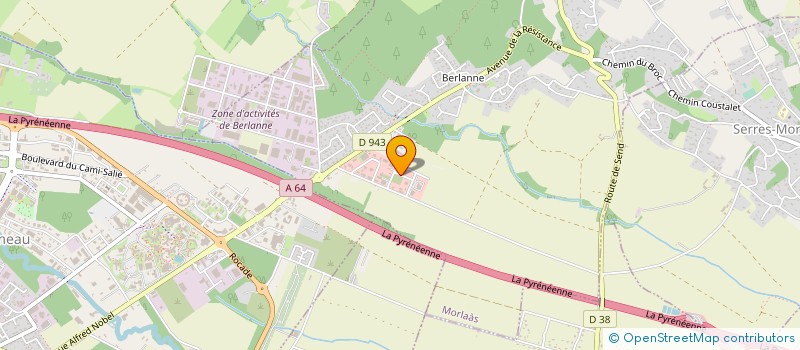 localisation de l'entreprise ULMD  MORLAAS