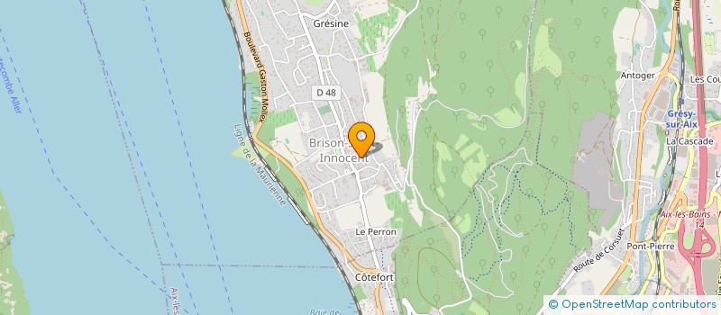 localisation de l'entreprise ULMER PODOLOGIE  BRISON-SAINT-INNOCENT