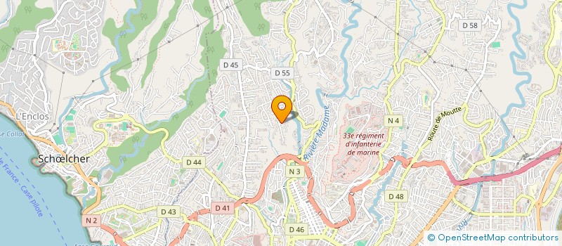 localisation de l'entreprise ULRIC DEVELOPPEMENT  FORT DE FRANCE