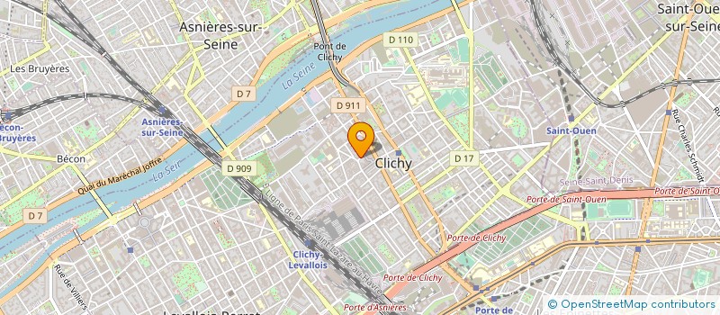 localisation de l'entreprise ULTEAM à CLICHY