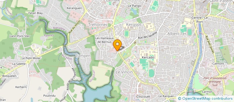 localisation de l'entreprise ULTEAM à VANNES