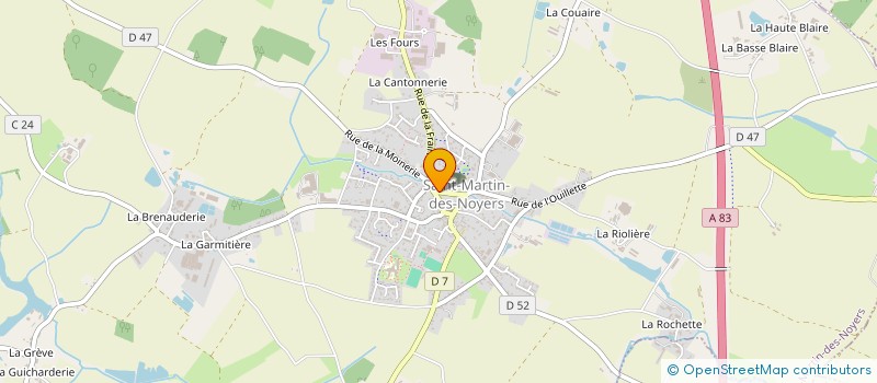 localisation de l'entreprise ULTEAM à SAINTE-FLORENCE