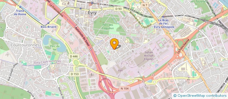 localisation de l'entreprise ULTEAM POWER  EVRY-COURCOURONNES