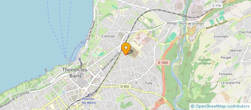 localisation de l'entreprise ULTEAM TBM à THONON-LES-BAINS