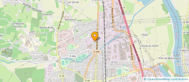 localisation de l'entreprise ULTI SERVICE S.A.S. à GLEIZE