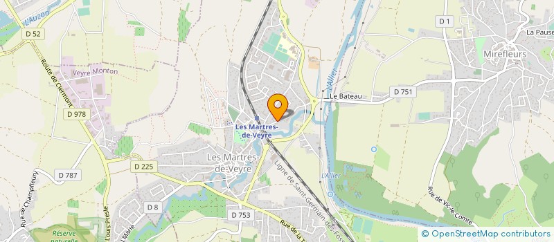 localisation de l'entreprise ULTIBAT  LES MARTRES-DE-VEYRE